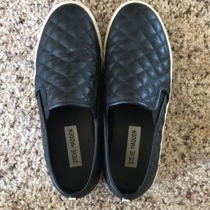 Steve Madden Quilted Slip On’s